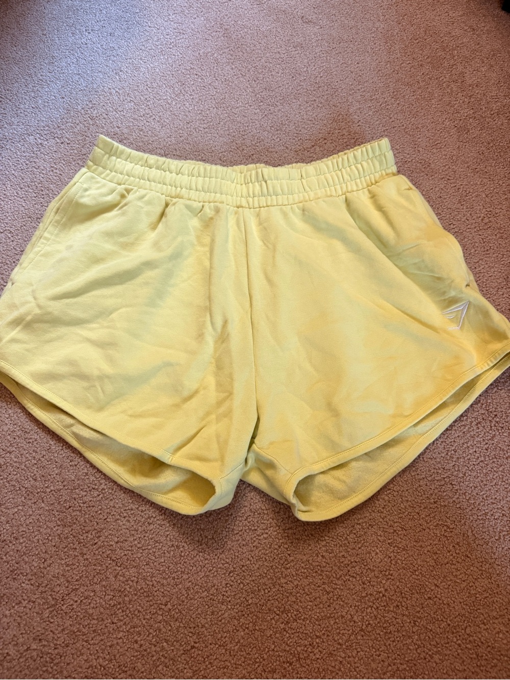 Gymshark Yellow Women's Athletic Shorts